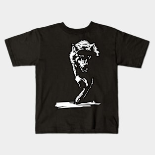 Running wolf Kids T-Shirt